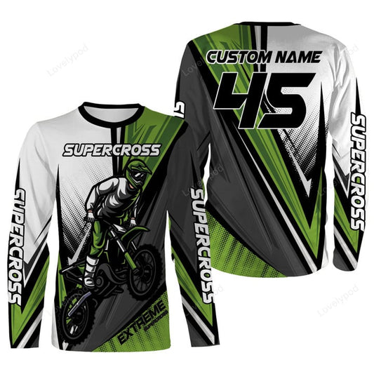 BlueJose Personalized Number & Name Motorcycle Off-Road Riders Dirt Bike Racing