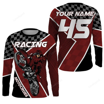 BlueJose Personalized Number & Name Motorcycle Off-Road Riders Dirt Bike Racing