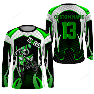 BlueJose Personalized Number & Name Motorcycle Off-Road Riders Dirt Bike Racing