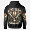 BlueJose Love Hunting, Personalized Hunting All Over Shirt, Personalized 3D Hoodie For Hunting Lover