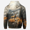BlueJose Any Name Beautiful Deer, Personalized Hunting All Over Shirt, Personalized 3D Hoodie For Hunting Lover
