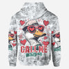 BlueJose Call Me, Personalized Hunting All Over Shirt, Personalized 3D Hoodie For Hunting Lover