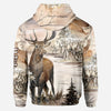 BlueJose Love Hunting, Personalized Hunting All Over Shirt, Personalized 3D Hoodie For Hunting Lover