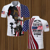BlueJose Unique Jesus Christ And Veteran Polo Shirt