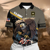 BlueJose Premium Power American Veteran Power Polo Shirt