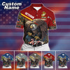 BlueJose Premium Personalised U.S Multiple Service Veteran Polo Shirt