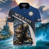 BlueJose Premium U.S Multiple Service Veteran Polo Shirt
