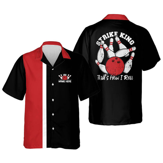 BlueJose Bowling Strike King This Is How I Roll Personalized Name Hawaiian Shirt