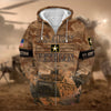 BlueJose Premium U.S. Army Veteran Collection Ziphoodie
