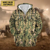 BlueJose Premium Personalised US Veteran Zip Hoodie Fleece