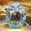 BlueJose Unique All Gave Some US Veteran Zip Hoodie
