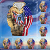 BlueJose Premium Honoring All Who Served US Veteran Zip Hoodie