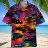 Bluejose Retro Rhythm Classic Car Hawaiian Shirt