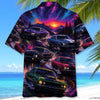 Bluejose Color Blast Muscle Car Hawaiian Shirt