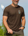 BlueJose Woods Or Water I Walk With Jesus Shirt, Personalized Hunting 3D Shirt - Brown