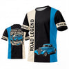 BlueJose Personalized Car Classic Muscle Car 3D T-Shirt - Cream Teal Road Legend and Classic Pickup Truck (8 colors)