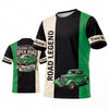 BlueJose Personalized Car Classic Muscle Car 3D T-Shirt - Cream Teal Road Legend and Classic Pickup Truck (8 colors)