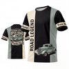 BlueJose Personalized Car Classic Muscle Car 3D T-Shirt - Cream Teal Road Legend and Classic Pickup Truck (8 colors)
