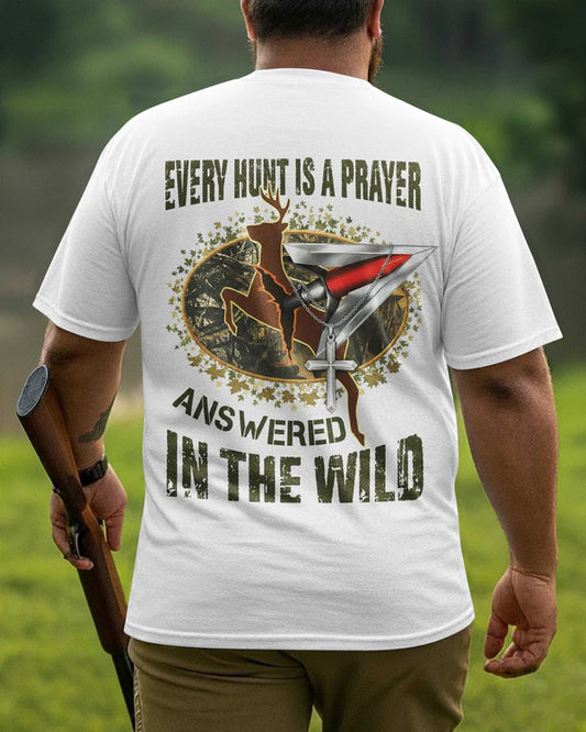 BlueJose Every Hunt Shirt, Personalized Hunting 3D Shirt - White
