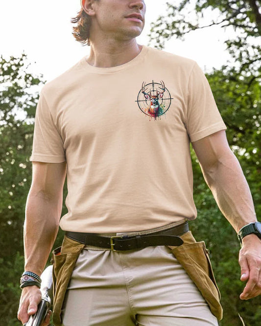 BlueJose Faith Loads My Rifle Shirt, Peronalized Hunting 3D Shirt - Beige
