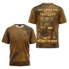 BlueJose Just A Simple Man Who Likes Hunting And Believes In Jesus, Personalized Hunting 3D Shirt