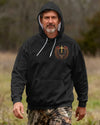 BlueJose Deer Hunting In My Veins Jesus In My Heart Shirt, Personalized Hunting 3D Shirt