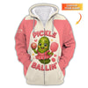 Personalized “Pickle Ballin’ Cute Funny Women’s Pickleball T Shirts, Custom Name Pickleball Shirt, Gift For Pickleball Lover