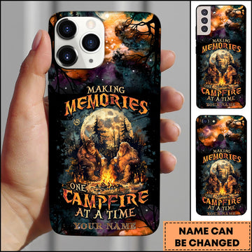 BlueJose Artist Hunting - Making Memories One Campfire Galaxy Night Personalized Name Phone Case