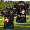 BlueJose Golf Ball Reaper Grim Pattern Customized Name, Team Name 3D Shirts (4 Colors)