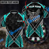 BlueJose Darts Eagle Cross Pattern Personalized Name, Team Name Shirt ( 6 Colors)