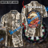 BlueJose Darts American Patriot Eagle Camo Personalized Name Shirt (4 Colors)