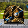 BlueJose Golf Metal and Fire Personalized Name Cap (4 Colors)