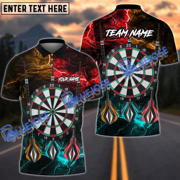 BlueJose Darts 3 Three Arrows Of Thunder God Personalized Name Shirt