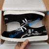 BlueJose Gray Billiards White Canvas Loafer Shoes