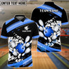 BlueJose Bowling And Pins Tiger Sport Multicolor Options Personalized Name, Team Name 3D Shirt (4 Colors)