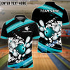 BlueJose Bowling And Pins Tiger Sport Multicolor Options Personalized Name, Team Name 3D Shirt (4 Colors)