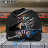 BlueJoses Bowling And Pins Premium Multicolor Personalized Name Cap