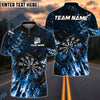 BlueJose Darts Dark Grunge Multicolor Options Personalized Name Shirt (4 Colors)