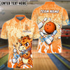 BlueJose Bowling Giraffe Customized Name, Team Name 3D Shirt