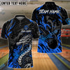 BlueJose Bowling And Pins Dragon Breath Customized Name, Team Name 3D Shirt (4 Colors)