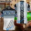 BlueJose Billiards 8 Ball Pool Camo Stick Personalized Name Shirt (4 Colors)