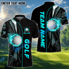BlueJose Golf Ball Break Glass Customized Name, Team Name 3D Shirts (4 Colors)