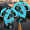 BlueJose Darts V For Victory Personalized Name, Team Name Shirt (4 Colors)