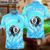 BlueJose Billiards 8 Ball Ice Frozen Magic Personalized Name Shirt (4 Colors)