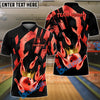 BlueJose Bowling And Pins Crowned King Customized Name 3D Shirt (6 Colors)