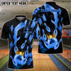 BlueJose Bowling And Pins Crowned King Customized Name 3D Shirt (6 Colors)
