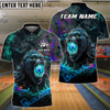 BlueJose Bowling And Pins Fierce Gorilla Customized Name, Team Name 3D Shirt (4 Colors)