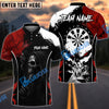 BlueJose Darts Skull Lick Smoke Arrow Customized Name, Team Name 3D Shirt (4 Colors)