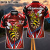 BlueJose Darts Yellow Hornet Power Customized Name, Team Name 3D Shirt (4 Colors)