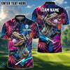 BlueJose Jurassic Swing Golf Polo Shirt, Custom Name & Team Name Golf 3D Shirts